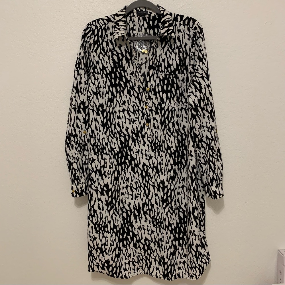 BNWT The Limited Black and White Printed Shirt Dress